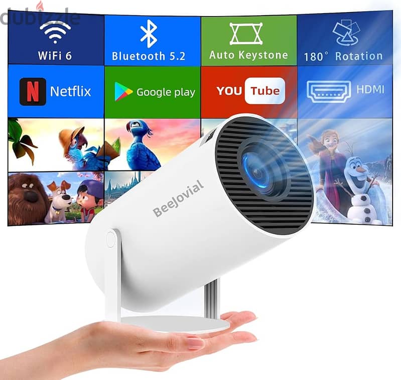 New Android Wi-Fi Projector Bluetooth Connect With Your Mobile YouTube 0