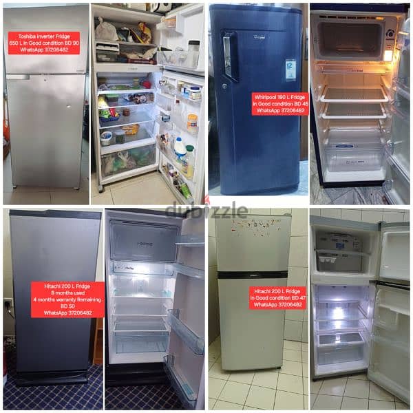 Variety of Fridge , Toshiba 680 L large size Frideg and other items 0