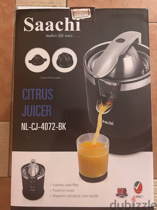 Saachi Citrus Juicer (NEW) 1