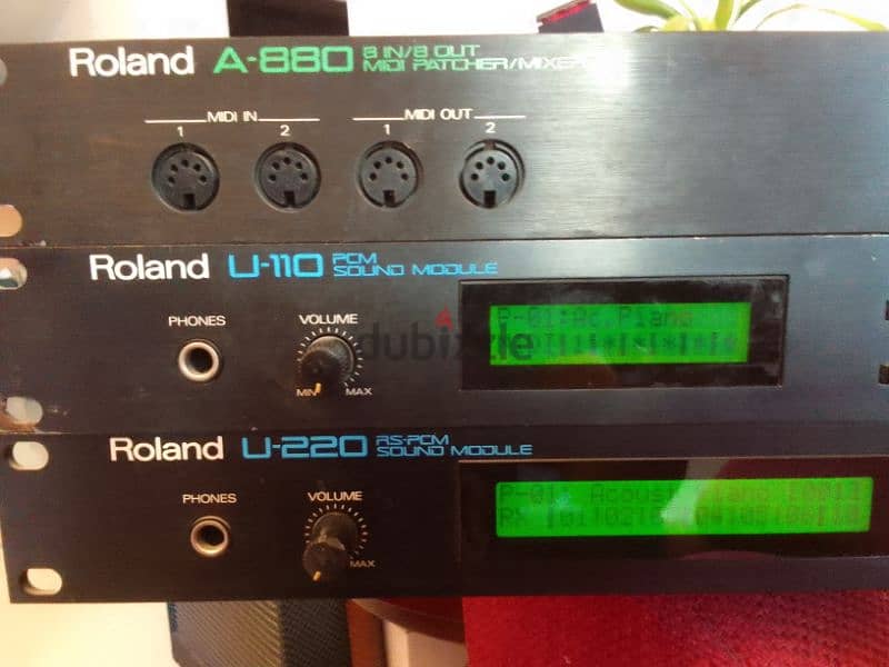 Roland U-110, Roland U-220, Roland A-880 2