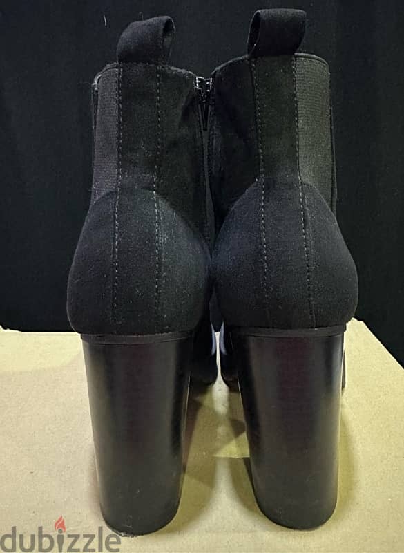 black velvet boot -high heels 3