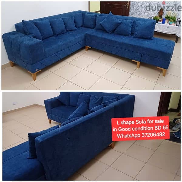 L Shape Sofa and other items for sale with Delivery 0