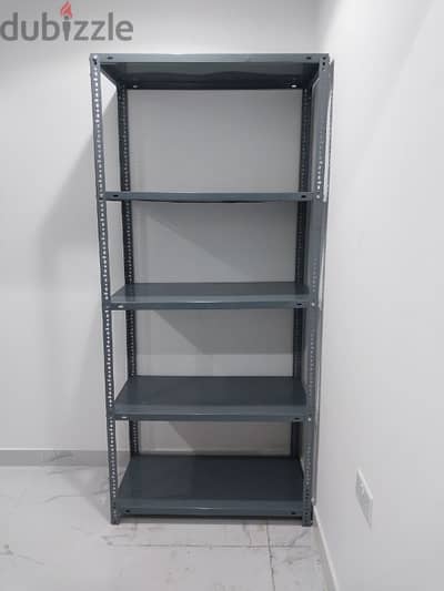 Gray shelving