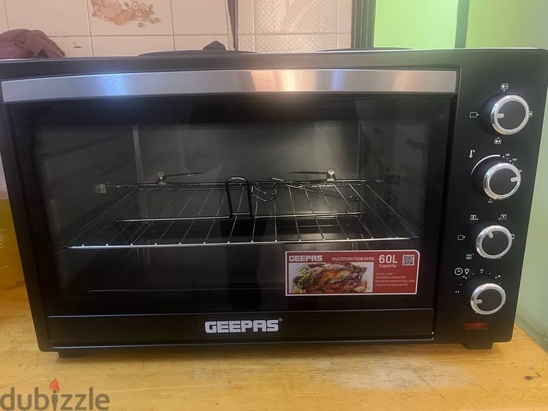 Geepas Grill Maker and oven  1 week used with new box 4