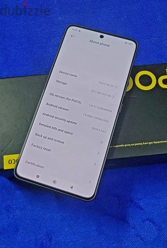 poco X6 5g 12+12gb RAM 512gb rom 6 months warrant bill have 3