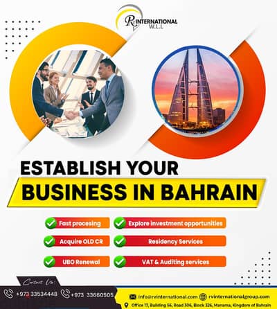 Company Registration in Bahrain - CR Formation 100% Expat