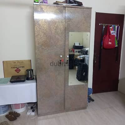 Glass two door Almarah for sale