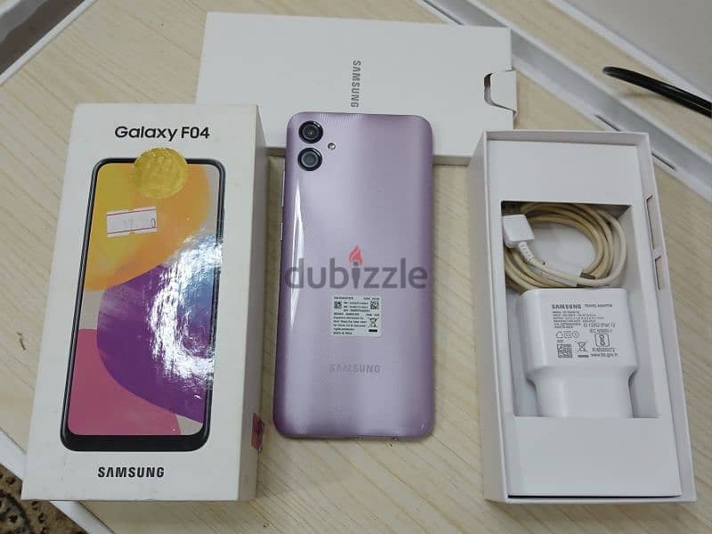 Samsung Galaxy F04 4GB ram 64GB storage with box and 0