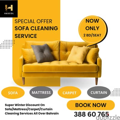 Deep Cleaning Of Sofa/Mattress/Carpet/Curtains/Chairs Only 2 BD