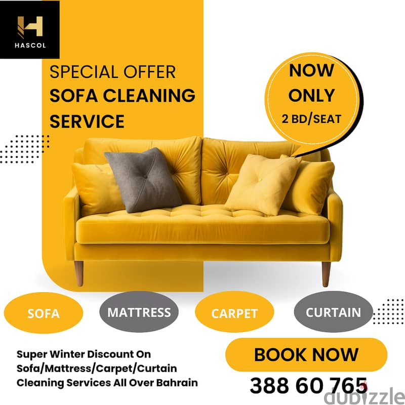 Deep Cleaning Of Sofa/Mattress/Carpet/Curtains/Chairs Only 2 BD 0