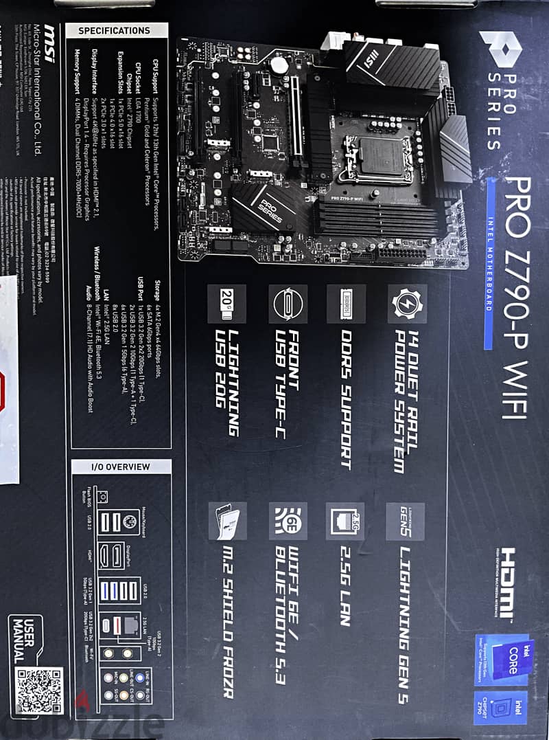 Motherboard : Msi Pro Z790-P Wifi مذربورد وقابل للتفاوض ( Negotiable ) 1