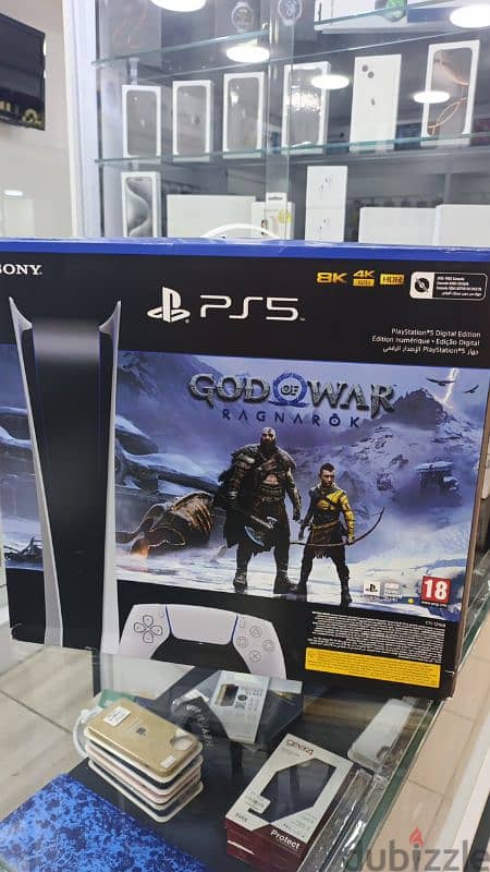 Ps5 digital with God of War Ashraf warranty New 0