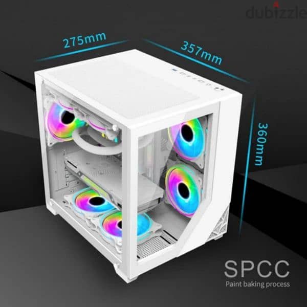 Pc case white color new with box 3