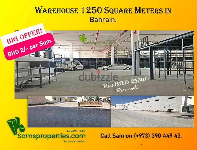 For rent warehouses, workshops and factories in Bahrain. From 120 sqm 7