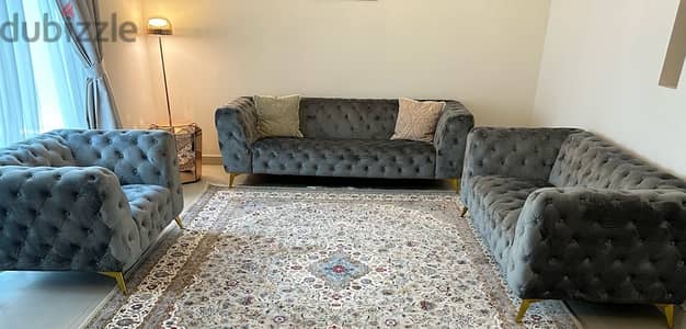 excellent brand new condition luxury sofa couch set