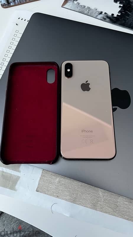 iPhone XS in rose gold. 2