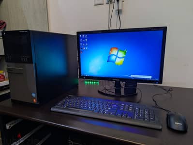 Dell Desktop & Samsung Full HD Monitor for Sale