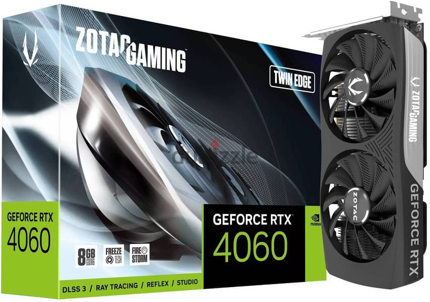 ZOTAC GAMING GeForce RTX 4060 Twin Edge Graphics Card, 8GB GDDR6 0