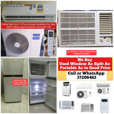 Voltas 1.5 ton Split ac and other items for sale with fixing