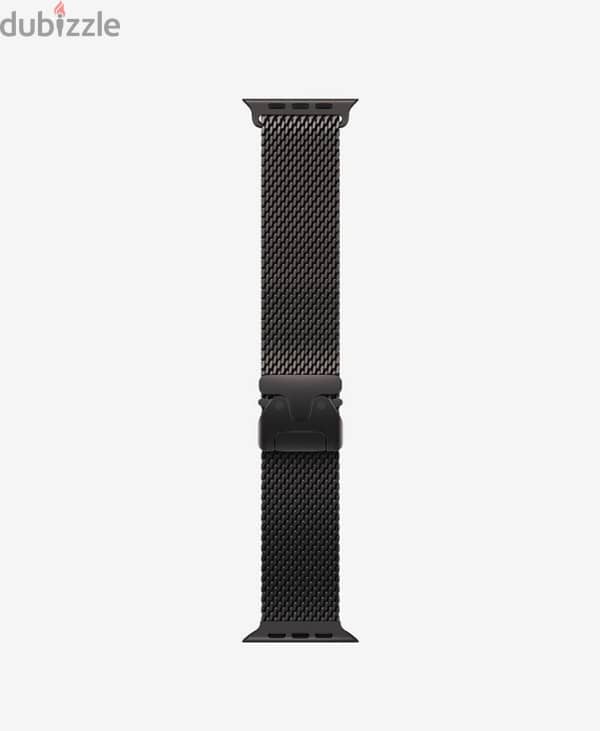 New  Apple 49mm Black Titanium Milanese Loop - Medium 0