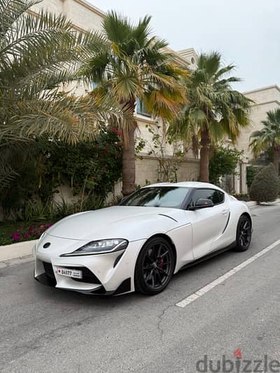 Toyota Supra 2023 GR V6 special white matte color