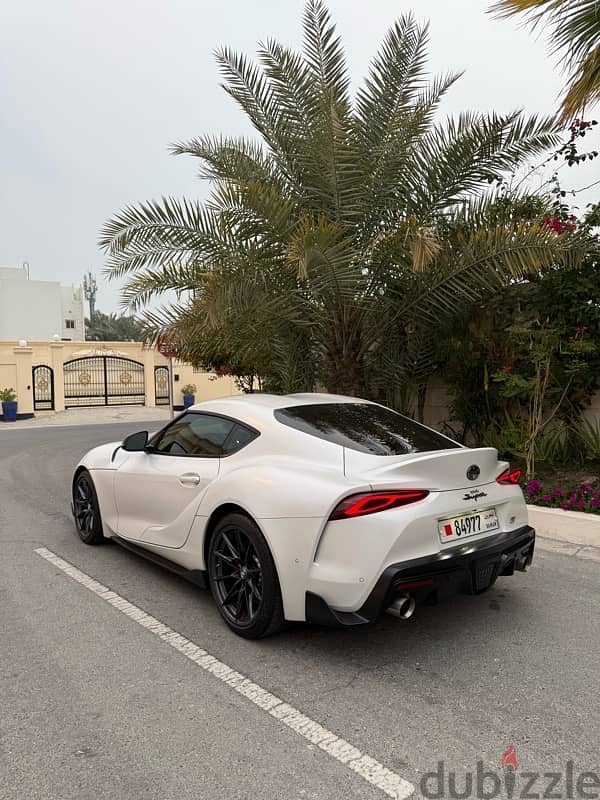 Toyota Supra 2023 GR V6 special white matte color 2