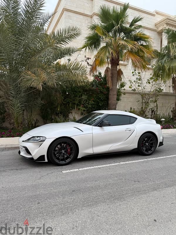 Toyota Supra 2023 GR V6 special white matte color 4