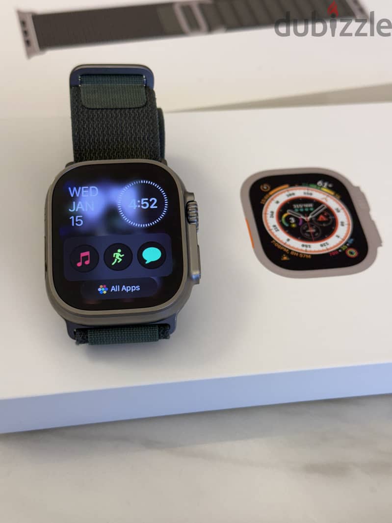 Original Apple Watch Ultra 1 - Green Alpine Loop 3