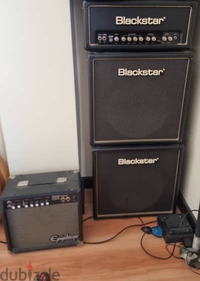 blackstar amphead and 2 tube amps