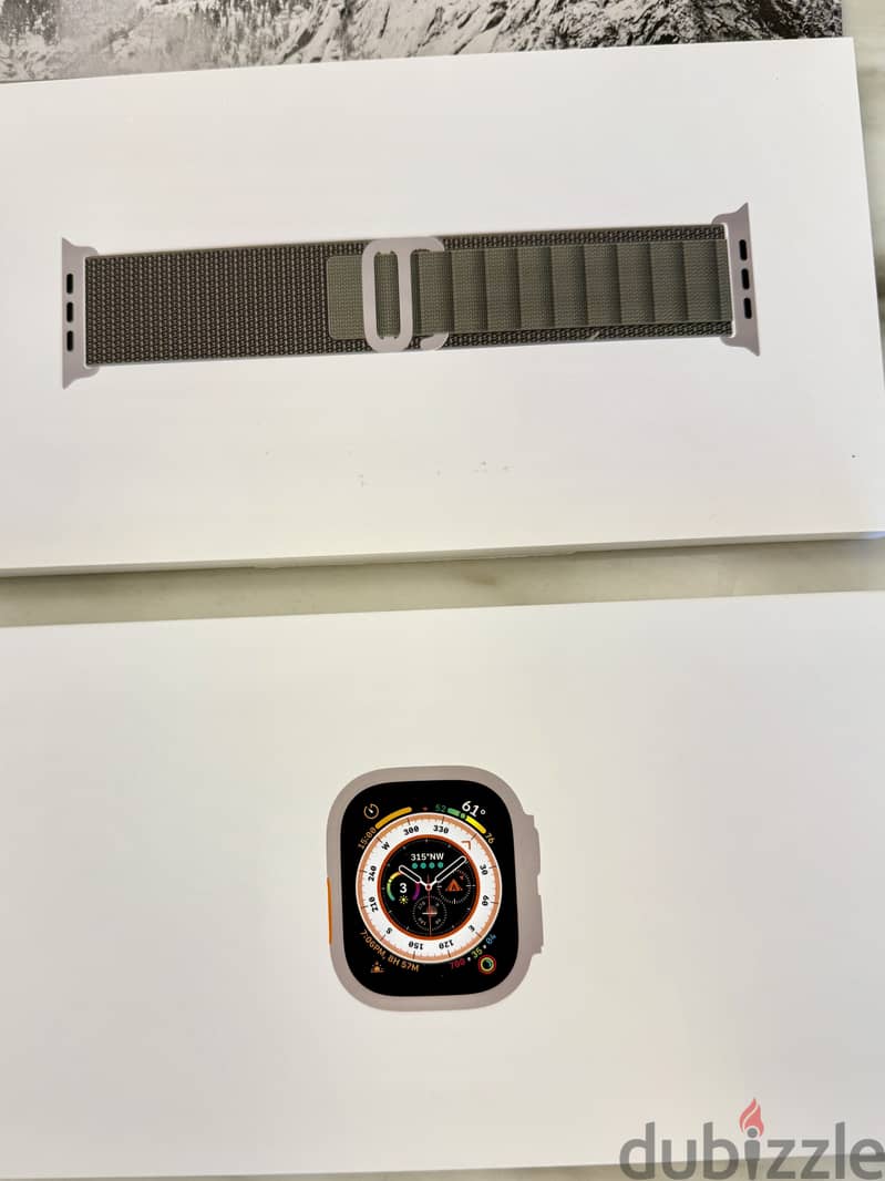 Original Apple Watch Ultra 1 - Green Alpine Loop 2