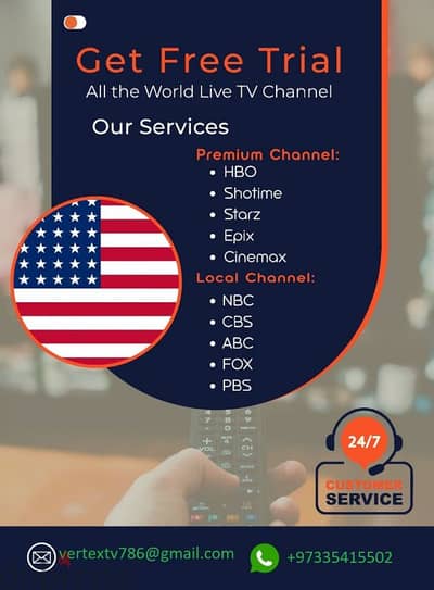 All world live TV channels provider