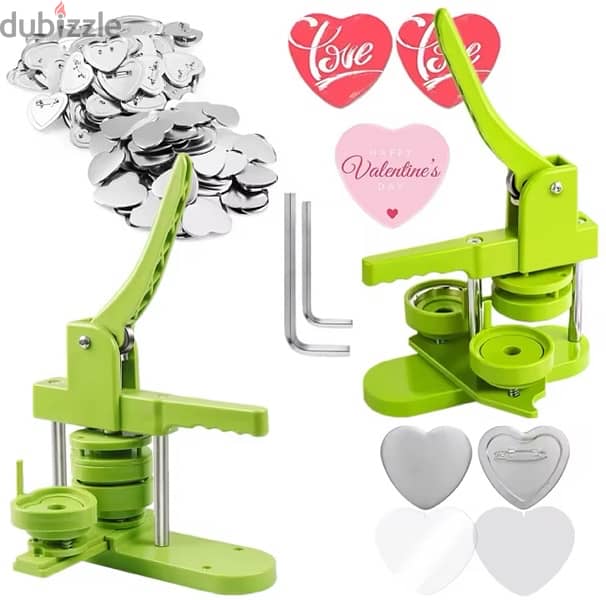 **For Sale: Heart-Shaped Pin Badges Making Machine** 6