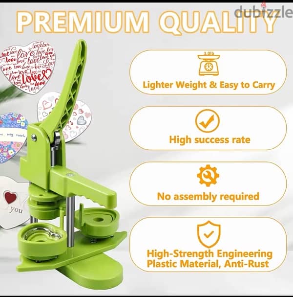 **For Sale: Heart-Shaped Pin Badges Making Machine** 7