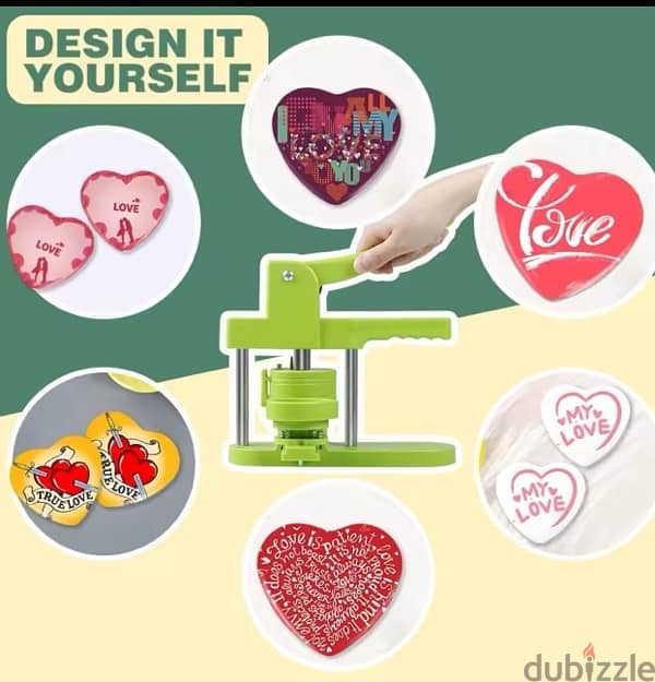 **For Sale: Heart-Shaped Pin Badges Making Machine** 11