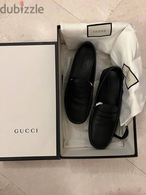 قوتشي مستعمل خفيف اسود  Gucci Shoes Black size 41 0