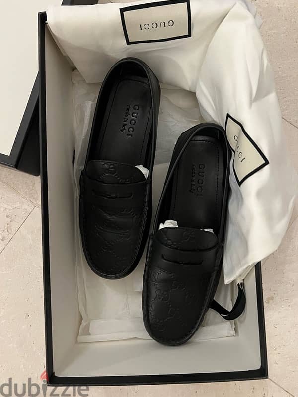 قوتشي مستعمل خفيف اسود  Gucci Shoes Black size 41 1