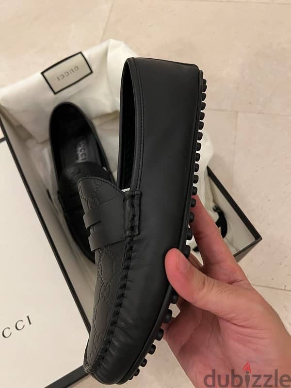 قوتشي مستعمل خفيف اسود  Gucci Shoes Black size 41 2