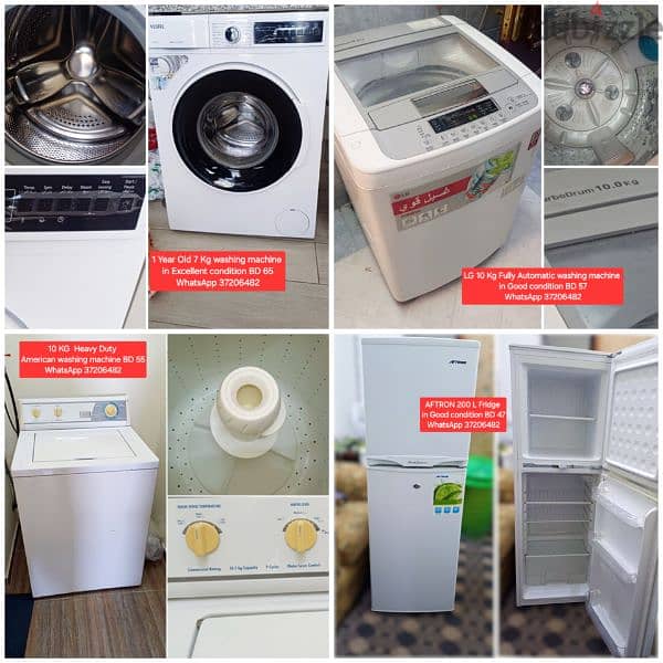 Washing machine and other items for sale with Delivery 0