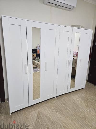 ikea 3 door wardrobe with mirror