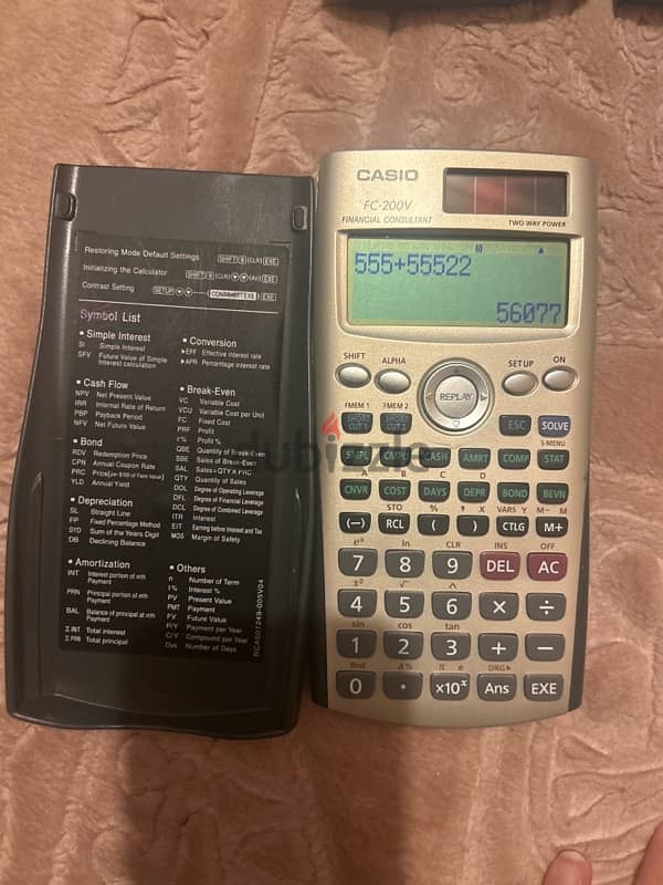 Casio calculator FC-200v 1