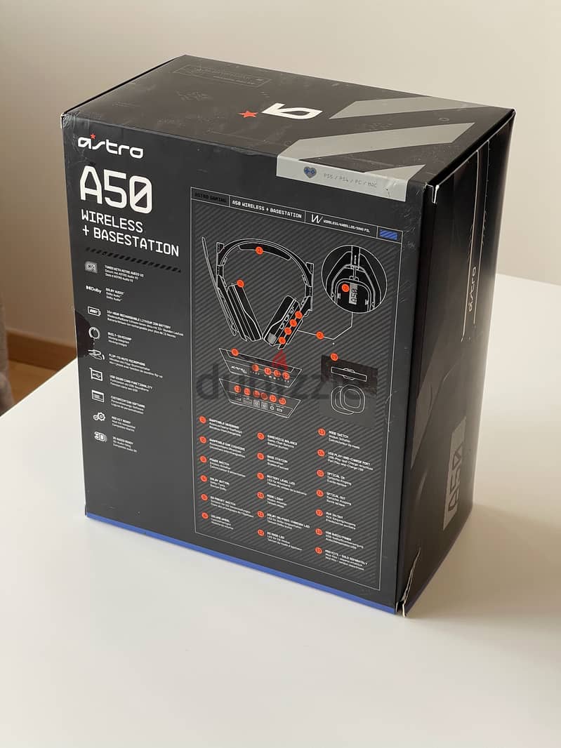 ASTRO A50 Wireless - Gen4 for PS5 PS4 Mac and PC 1