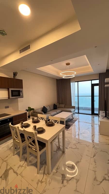 Sea View Modern Furnished One Bedroom Apartment. 10