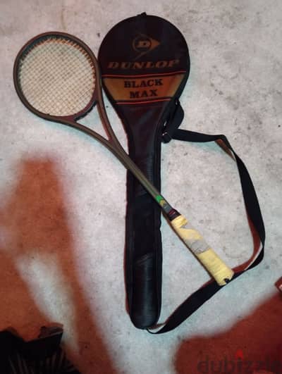 Dunlop black max 500gs graphite Squash racket