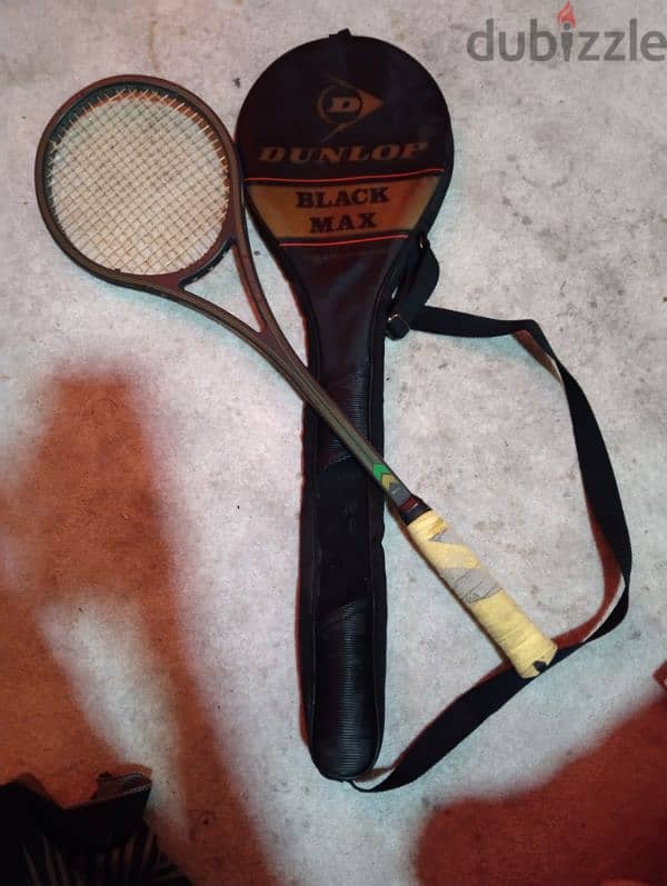 DUNLOP VINTAGE 500GS BLACK MAX GRAPHITE SQUASH RACKET 2