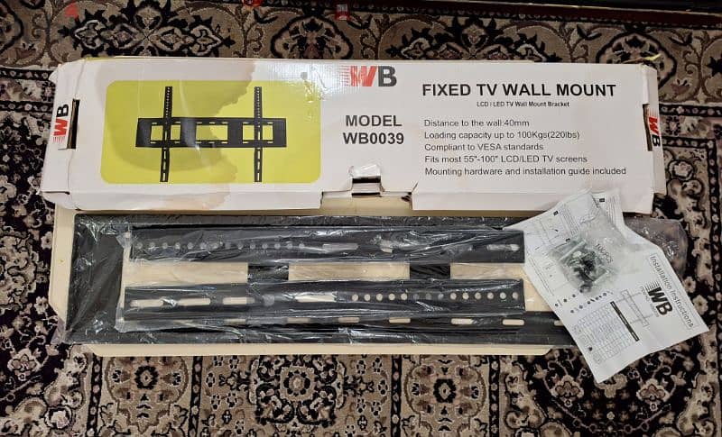 Tv Wall Bracket you can hang up to 55"-100 inches very heavy brand 1