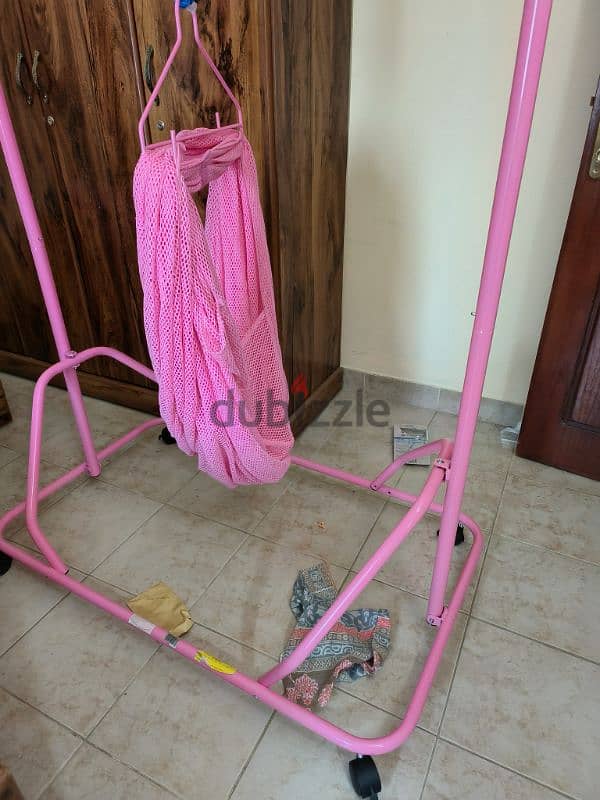 VERY LESS USED SWINGING BABY CRIB and CRADLE FOR SALE 1