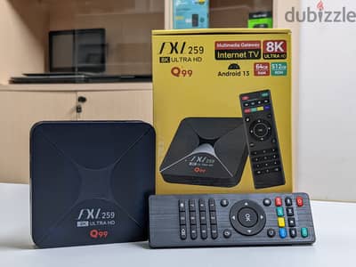 FXL Smart 8K TV Box / Android 13 / 64GB Ram+512GB Storage+Miracast /