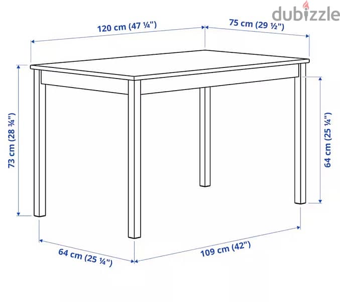 كراسي و طاولة طعام ايكيا 3