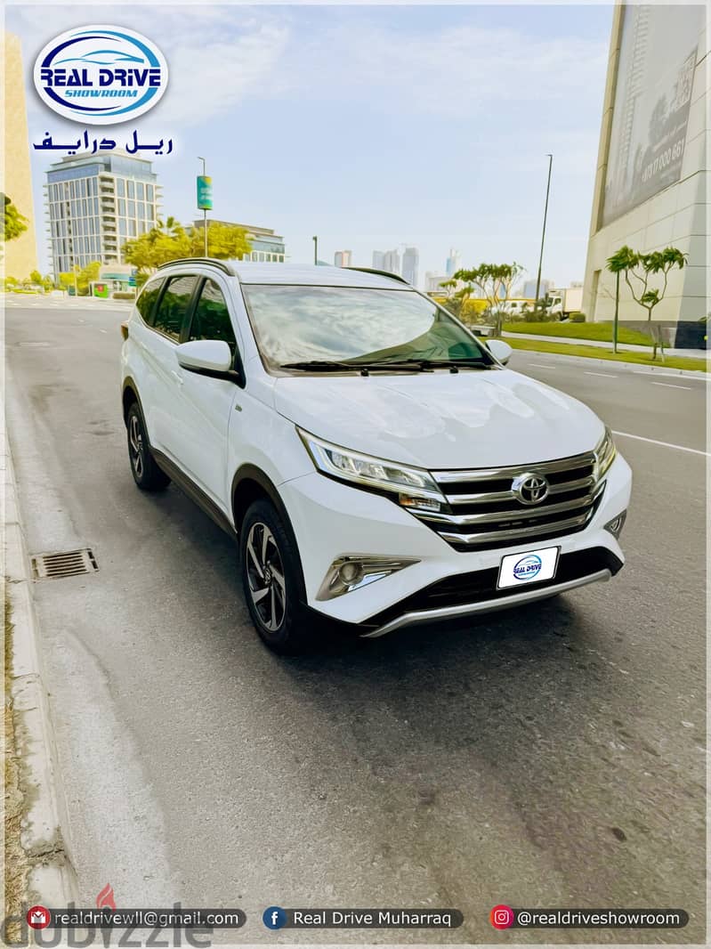 TOYOTA RUSH 7 SEATER CAR: 2020: 1.5L V4 WHITE 50000 2