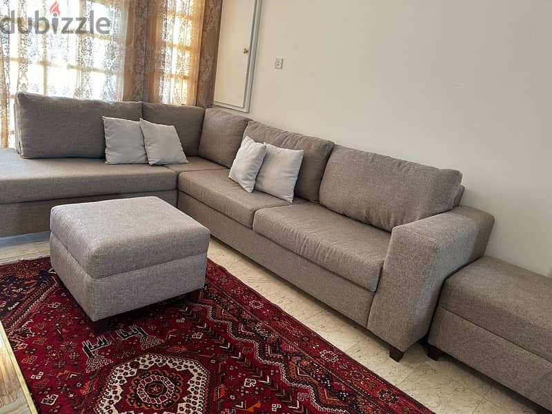 Home Center L shape sofas in excellent condition 2